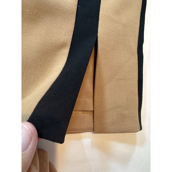 White House Black Market Skirt Women’s 8 Tan & Black Color Block $88 Career - Picture 5 of 16